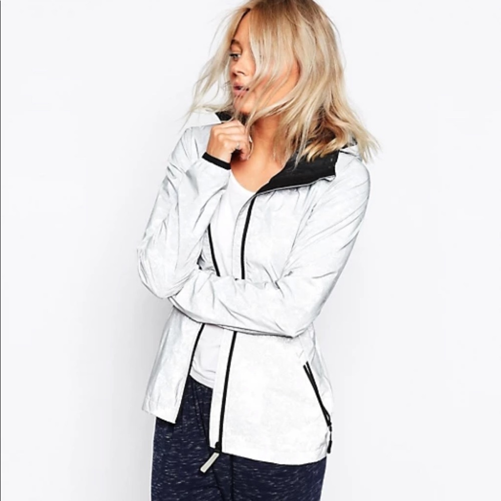 Bench Silver Reflective WaterProof Hooded Jacket